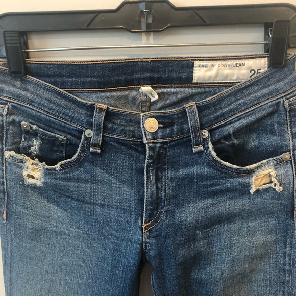 Rag & Bone Destroyed Skinny Stretch Jean - Picture 7 of 7